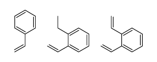二乙烯基苯与磺化(苯乙烯和乙烯基乙苯)的聚合物结构式