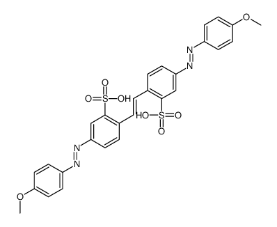 4,4'-bis[(4-methoxyphenyl)azo]stilbene-2,2'-disulphonic acid Structure