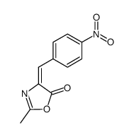 2-methyl-4-[(E)-(4-nitrophenyl)methylidene]-1,3-oxazol-5(4H)-one结构式