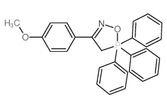 3-(4-Methoxyphenyl)-5,5,5-triphenyl-4,5-dihydro-1,2,5.lambda.~5~-oxazaphosphole结构式