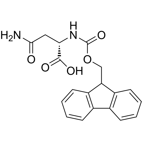Fmoc-L-天冬酰胺结构式