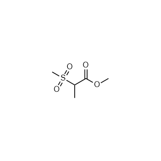 2-甲磺酰基丙酸甲酯结构式
