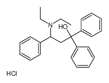 3-(diethylamino)-1,1,3-triphenylpropan-1-ol,hydrochloride结构式