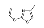 2-(乙烯硫代)-4-甲基噻唑结构式