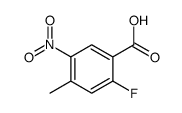 Benzoic acid, 2-fluoro-4-methyl-5-nitro- (9CI) Structure