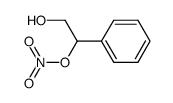 trans-(R(S))-2-hydroxy-1-phenylethyl nitrate Structure