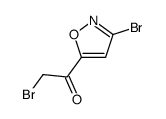 2-bromo-1-(3-bromo-1,2-oxazol-5-yl)ethanone Structure