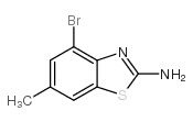 2-氨基-4-溴-6-甲基苯并噻唑结构式