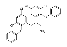 2,3-Bis(3,5-dichloro-2-(phenylthio)phenyl)propylamine Structure