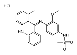 N-[3-methoxy-4-[(1-methylacridin-9-yl)amino]phenyl]methanesulfonamide,hydrochloride Structure