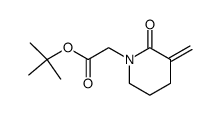 tert-butyl 2-(3-methylene-2-oxopiperidin-1-yl)acetate Structure