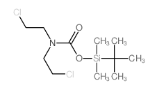 Carbamic acid,bis(2-chloroethyl)-, (1,1-dimethylethyl)dimethylsilyl ester (9CI)结构式