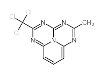 2-trichloromethyl-5-methyl-1,3,4,6,9b-pentaazaphenalene结构式