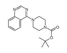 tert-Butyl 4-(quinazolin-4-yl)piperazine-1-carboxylate结构式
