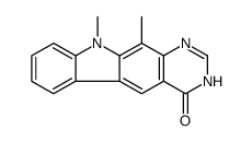 10,11-dimethyl-1H-pyrimido[4,5-b]carbazol-4-one结构式