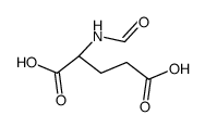 N-formyl-DL-glutamic acid Structure