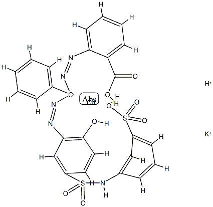potassium hydrogen [2-[[α-[[2-hydroxy-5-[(3-sulphoanilino)sulphonyl]phenyl]azo]benzyl]azo]benzoato(4-)]cuprate(2-) picture
