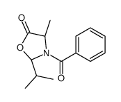 (2R,4S)-3-benzoyl-4-methyl-2-propan-2-yl-1,3-oxazolidin-5-one结构式