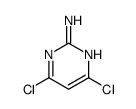 4,6-Dichloro-2-pyrimidinamine Structure
