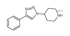 4-(4-苯基-1H-1,2,3-三唑-1-基)哌啶盐酸盐结构式