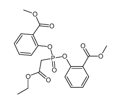dimethyl 2,2'-(((2-ethoxy-2-oxoethyl)phosphoryl)bis(oxy))dibenzoate Structure