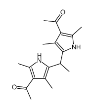 1,1-bis-(4-acetyl-3,5-dimethyl-pyrrol-2-yl)-ethane Structure