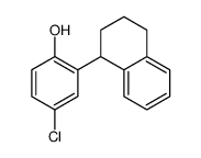 4-chloro-2-(1,2,3,4-tetrahydronaphthalen-1-yl)phenol结构式
