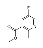 5-Fluoro-2-Methyl-nicotinic acid Methyl ester Structure