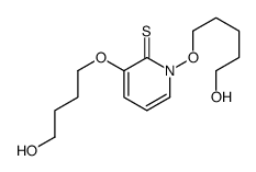 3-(4-hydroxybutoxy)-1-(5-hydroxypentoxy)pyridine-2-thione结构式