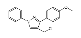 4-(CHLOROMETHYL)-3-(4-METHOXYPHENYL)-1-PHENYL-1H-PYRAZOLE Structure