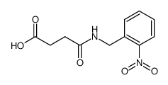 N-(2-nitro-benzyl)-succinamic acid结构式