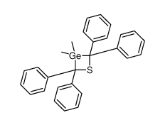 3,3-dimethyl-2,2,4,4-tetraphenyl-1,3-thiagermetane Structure
