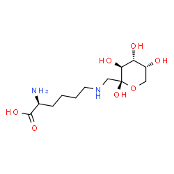1-DEOXY-1-2-N-(L-LYSINO)-D-FRUCTOSE结构式