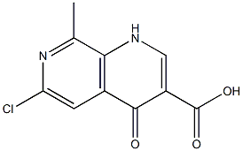 6-Chloro-8-methyl-4-oxo-1,4-dihydro-[1,7]naphthyridine-3-carboxylic acid Structure