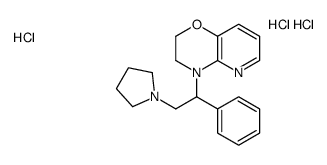 4-(1-phenyl-2-pyrrolidin-1-ylethyl)-2,3-dihydropyrido[3,2-b][1,4]oxazine,trihydrochloride结构式