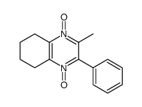 3-methyl-4-oxido-2-phenyl-5,6,7,8-tetrahydroquinoxalin-1-ium 1-oxide Structure