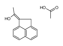 1-(2H-acenaphthylen-1-ylidene)ethanol,acetic acid Structure