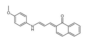 2-[3-(4-methoxyanilino)prop-2-enylidene]naphthalen-1-one结构式