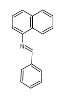 N-亚苄基-1-萘胺结构式