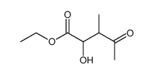 2-hydroxy-3-methyl-4-oxopentanoic acid ethyl ester Structure