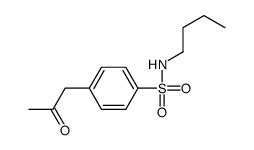 N-butyl-4-(2-oxopropyl)benzenesulfonamide Structure
