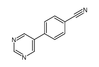 4-(5-Pyrimidinyl)benzonitrile结构式