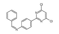 N-[4-(4,6-dichloropyrimidin-2-yl)phenyl]-1-phenylmethanimine Structure