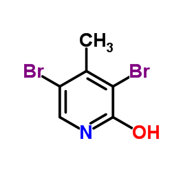 3,5-dibromo-4-methylpyridin-2-ol structure