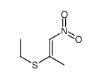 2-ethylsulfanyl-1-nitroprop-1-ene结构式