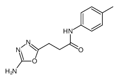 3-(5-amino-1,3,4-oxadiazol-2-yl)-N-(p-tolyl)propanamide结构式