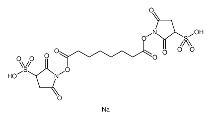 辛二酸双(3-磺基-N-羟基琥珀酰亚胺酯)-d4二钠盐结构式