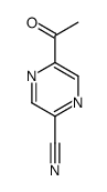 5-乙酰基吡嗪-2-甲腈结构式