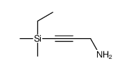 3-[ethyl(dimethyl)silyl]prop-2-yn-1-amine结构式