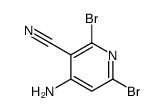 4-amino-2,6-dibromopyridine-3-carbonitrile Structure